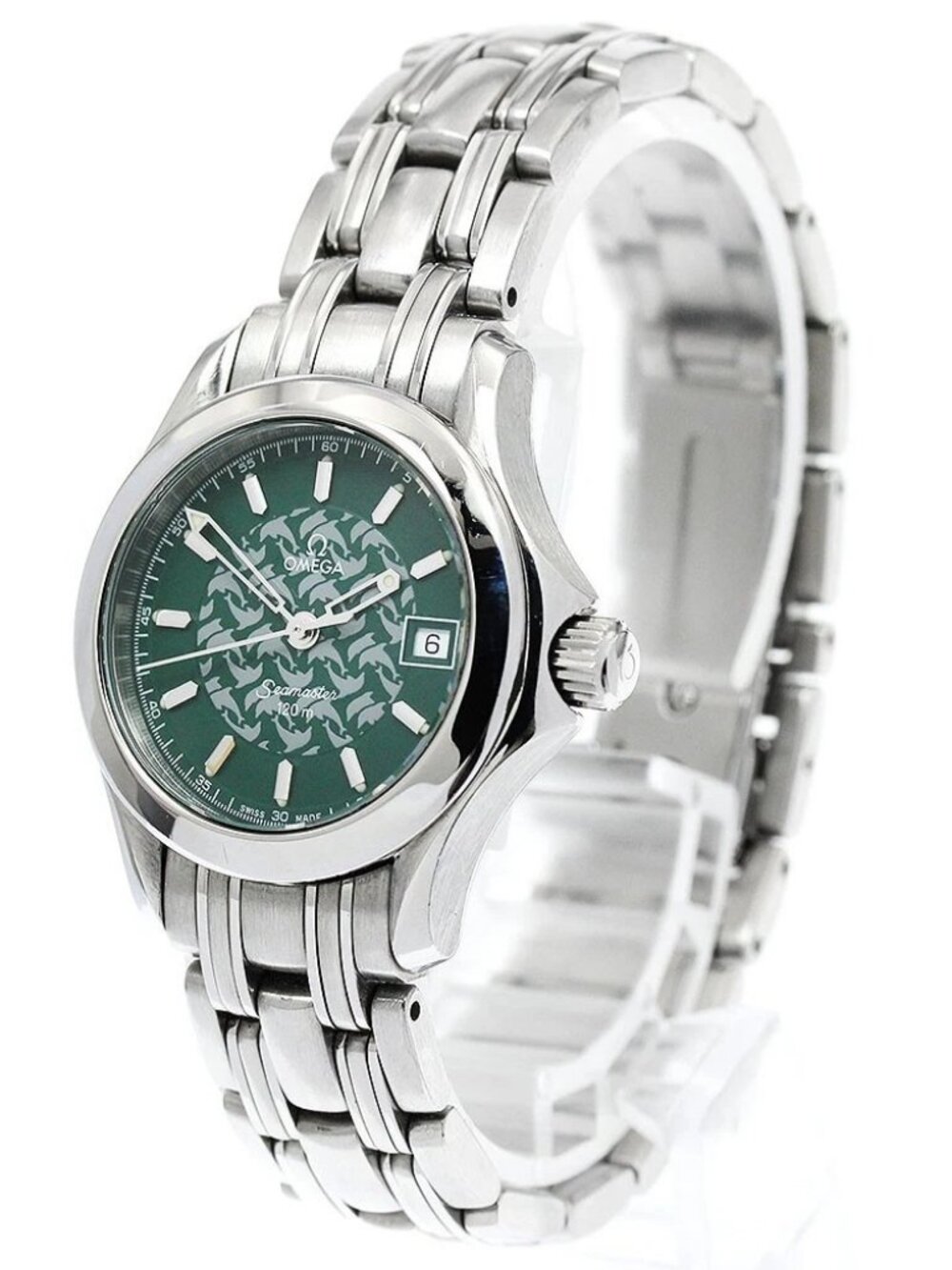 OMEGA Seamaster120 Jacques Mayol 1998 2586.70 Date Quartz Ladies Watch_945561